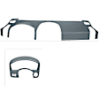 KIT-061224-DC225 2-Piece Kit Dash Cover, Slate Gray, Molded; Overlay Over Factory Dash, Includes (1) Dash Cover and (1) Instrument Panel Cover