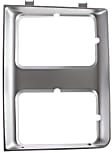 1987 Chevrolet R20 - 3-Piece Kit Grille, Silver, For Models With Chrome ,  Includes (1) Grille and (2) Headlight Door