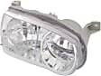 2-Piece Kit Passenger Side Halogen Headlight, With bulb(s), OE Replacement, Includes (1) Fog Light and (1) Headlight