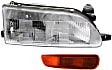 2-Piece Kit Passenger Side Halogen Headlight, With bulb(s), OE Replacement, Includes (1) Headlight and (1) Turn Signal Light