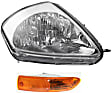 2003 Mitsubishi Eclipse - 2-Piece Kit Passenger Side Halogen Headlight, With bulb(s), OE Replacement,  Includes (1) Headlight and (1) Turn Signal Light