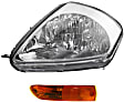 2-Piece Kit Driver Side Halogen Headlight, With bulb(s), OE Replacement, Includes (1) Headlight and (1) Turn Signal Light