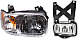 2-Piece Kit Passenger Side Halogen Headlight, With bulb(s), OE Replacement, Includes (1) Fog Light and (1) Headlight