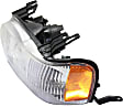 2-Piece Kit Driver Side Halogen Headlight, With bulb(s), OE Replacement, Includes (1) Fog Light and (1) Headlight