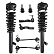 2007-2013 Ford Fusion - 8-Piece Kit Front, Driver and Passenger Side Suspension Kit, Includes (2) Sway Bar Link, (2) Ball Joint, (2) Tie Rod End and (2) Shock Absorber and Strut Assembly