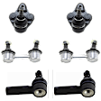 6-Piece Kit Front Suspension Kit, Includes (2) Ball Joint, (2) Sway Bar Link, and (2) Tie Rod End
