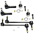 6-Piece Kit Front, Driver and Passenger Side Suspension Kit, Includes (2) Ball Joint, (2) Sway Bar Link and (2) Tie Rod End