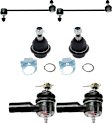 6-Piece Kit Front Suspension Kit, Includes (2) Ball Joint, (2) Sway Bar Link and (2) Tie Rod End