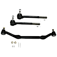 3-Piece Kit Front, Driver and Passenger Side Suspension Kit, Includes (1) Center Link and (2) Tie Rod End