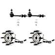 4-Piece Kit Front Suspension Kit, Includes (2) Sway Bar Link and (2) Wheel Hub