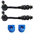 3-Piece Kit Front Suspension Kit, Includes (1) Sway Bar Bushing and (2) Sway Bar Link
