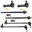 6-Piece Kit Front Suspension Kit, Includes (2) Sway Bar Link and (4) Tie Rod End