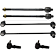 6-Piece Kit Front Suspension Kit, Includes (2) Sway Bar Link and (4) Tie Rod End