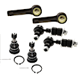 6-Piece Kit Front Suspension Kit, Includes (2) Ball Joint, (2) Sway Bar Link, and (2) Tie Rod End