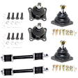 6-Piece Kit Front, Driver and Passenger Side Suspension Kit, Includes (4) Ball Joint and (2) Sway Bar Link