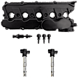3-Piece Kit Valve Cover, 2.5L, 5Cyl, Includes (1) Valve Cover and (2) Ignition Coil