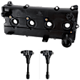 3-Piece Kit Valve Cover, 2.5L, 4Cyl, Includes (1) Valve Cover and (2) Ignition Coil