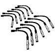 7-Piece Kit Spark Plug Wire, includes Ignition Coil