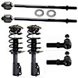 6-Piece Kit Front Suspension Kit, Includes (4) Tie Rod End and (2) Shock Absorber and Strut Assembly