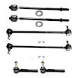 6-Piece Kit Front, Driver and Passenger Side Suspension Kit, Includes (2) Sway Bar Link and (4) Tie Rod End