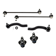 6-Piece Kit Front, Driver and Passenger Side, Inner and Outer, Lower Tie Rod End, Includes (2) Ball Joint, (2) Sway Bar Link, and (2) Tie Rod End