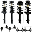8-Piece Kit Front and Rear, Driver and Passenger Side Fully Loaded Strut, Includes (4) Loaded Strut and (4) Sway Bar Link