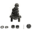 10-Piece Kit Front, Driver and Passenger Side, Upper and Lower Ball Joint, Press-In Type, includes (4) Ball Joint, (2) Sway Bar Link, (2) Tie Rod Adjusting Sleeve, and (2) Tie Rod End