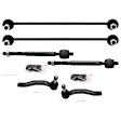 6-Piece Kit Front, Driver and Passenger Side, Outer and Inner Sway Bar Link, Includes (2) Sway Bar Link and (4) Tie Rod End