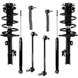 8-Piece Kit Shock and Fully Loaded Strut, FWD, Includes (2) Tie Rod End, (2) Sway Bar Link and (4) Shock Absorber and Strut Assembly