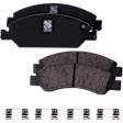 2017 Chevrolet Silverado 1500 - 4-Wheel Set Front and Rear Brake Disc and Pad Kit, Plain Surface, 6 Lugs, Front-329.95 mm/Rear-344.93 mm, Except 6 Piston BBK, enginedesignationname : L6, enginevinname : J, GAS, 6.2L 8Cyl,  Includes (4) Disc and (2) Pad Set