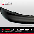 2003 Dodge Ram 2500 - 3-Piece Kit Front Bumper Trim, 1-Piece Inner Filler, For Models Without Tow Hook Holes, With Type 2 Bumper Cover, Black,  Includes (1) Bumper Trim and (2) Fog Light Cover