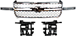 2006 Chevrolet Silverado 2500 HD - 3-Piece Kit Grille, Chrome Shell with Painted Gray Insert, For Models With Dale Earnhardt Package, Includes (1) Grille and (2) Headlight Bracket
