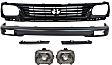 6-Piece Kit, Front Bumper, Fleetside, RWD, Painted Black, Includes (1) Bumper, (1) Grille, (2) Headlight, and (2) Headlight Filler
