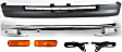 6-Piece Kit, Front Bumper, Fleetside, RWD, Chrome, Includes (1) Bumper, (2) Bumper Bracket, (2) Turn Signal Light, and (1) Valance