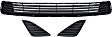 3-Piece Kit Front Bumper Grille, Textured Black, Includes (1) Bumper Grille and (2) Fog Light Cover