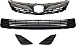 4-Piece Kit, Grille Painted Black, LE/XLE Models, Includes (1) Bumper Grille, (2) Fog Light Cover, and (1) Grille