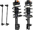 4-Piece Kit Front, Driver and Passenger Side Suspension Kit, Includes (2) Sway Bar Link and (2) Shock Absorber and Strut Assembly