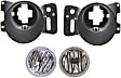 4-Piece Kit Front, Driver and Passenger Side Halogen Fog Light, With bulb(s), Includes (2) Fog Light Bracket and (2) Fog Light