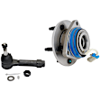 2-Piece Kit Wheel Hub, 5 Lugs, With Bearing, With Sensor, includes (1) Tie Rod End and (1) Wheel Hub