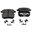 2014 Jeep Patriot - 4-Wheel Set Front and Rear Brake Disc and Pad Kit, Plain Surface, 5 Lugs, Front-293.88 mm/Rear-262.13 mm, Ceramic, 262mm Rear Disc, With BRF Brakes; With 262 mm Rotors, Code BR1, BRF, BRG or BRJ, 2.4L 4Cyl, Pro-Line Series  Includes (4)