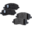 2014 Jeep Patriot - 4-Wheel Set Front and Rear Brake Disc and Pad Kit, Plain Surface, 5 Lugs, Front-293.88 mm/Rear-262.13 mm, Ceramic, 262mm Rear Disc, With BRF Brakes; With 262 mm Rotors, Code BR1, BRF, BRG or BRJ, 2.4L 4Cyl, Pro-Line Series  Includes (4)