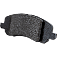 2014 Jeep Patriot - 4-Wheel Set Front and Rear Brake Disc and Pad Kit, Plain Surface, 5 Lugs, Front-293.88 mm/Rear-262.13 mm, Ceramic, 262mm Rear Disc, With BRF Brakes; With 262 mm Rotors, Code BR1, BRF, BRG or BRJ, 2.4L 4Cyl, Pro-Line Series  Includes (4)