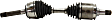 7-Piece Kit Front, Driver and Passenger Side Axle Assembly - New 7-Piece Kit, 4.7L, 8Cyl, Includes (2) Brake Disc, (1) Brake Pad Set, (2) Control Arm and (2) Axle Assembly