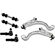 6-Piece Kit Front Suspension Kit, Includes (2) Sway Bar Link, (2) Tie Rod End and (2) Control Arm