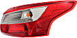 2014 Ford Focus - 3-Piece Kit Rear Primed Bumper Cover, Sedan,  Includes (1) Bumper Cover and (2) Tail Light