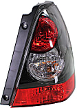 3-Piece Kit Driver and Passenger Side Halogen Tail Light, With bulb(s), Includes (1) Bumper Cover and (2) Tail Light