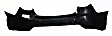 2010-2013 Kia Forte - 3-Piece Kit Driver and Passenger Side, Outer Halogen Tail Light, With bulb(s), Includes (1) Bumper Cover and (2) Tail Light