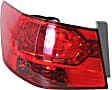 2010-2013 Kia Forte - 3-Piece Kit Driver and Passenger Side, Outer Halogen Tail Light, With bulb(s), Includes (1) Bumper Cover and (2) Tail Light