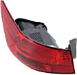 2010-2013 Kia Forte - 3-Piece Kit Driver and Passenger Side, Outer Halogen Tail Light, With bulb(s), Includes (1) Bumper Cover and (2) Tail Light
