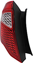 3-Piece Kit, Rear Primed Bumper Cover, CAPA Certified, Includes (1) Bumper Cover and (2) Tail Light